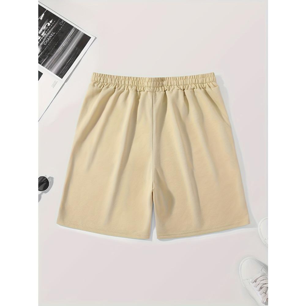 Men's Streetwear Style Printed Shorts Summer Thin Loose Straight-Leg Sports Five-Point Daily Versatile Mid Pants
