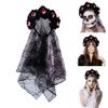 Dark Flower Eyeball Witch Headwear Halloween Party Gothic Eyeball Headband