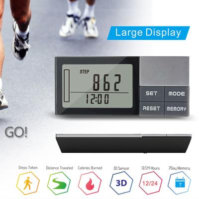 Pedometer with Lanyard Accurate Step Counter Calorie Burn Distance for Walking Running Fitness Enthusiasts Lightweight Portable Design