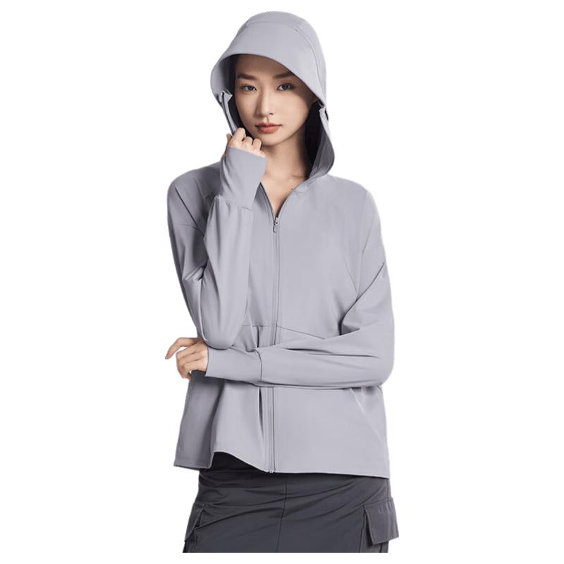 CAMEL Women s Knit Ice-Feel Breathable High UV Protection Long Sleeve Sun Shirt L