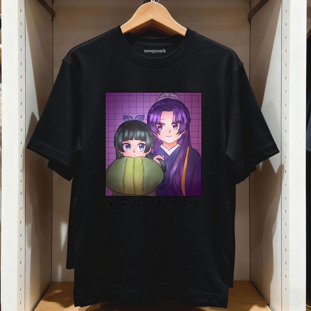 

Doodle Eunuch and Apothecary TShirt Harajuku Anime Women Unisex Vintage Printed Tshirt Cotton Oneck Adult Tops Girlfriend Tee S