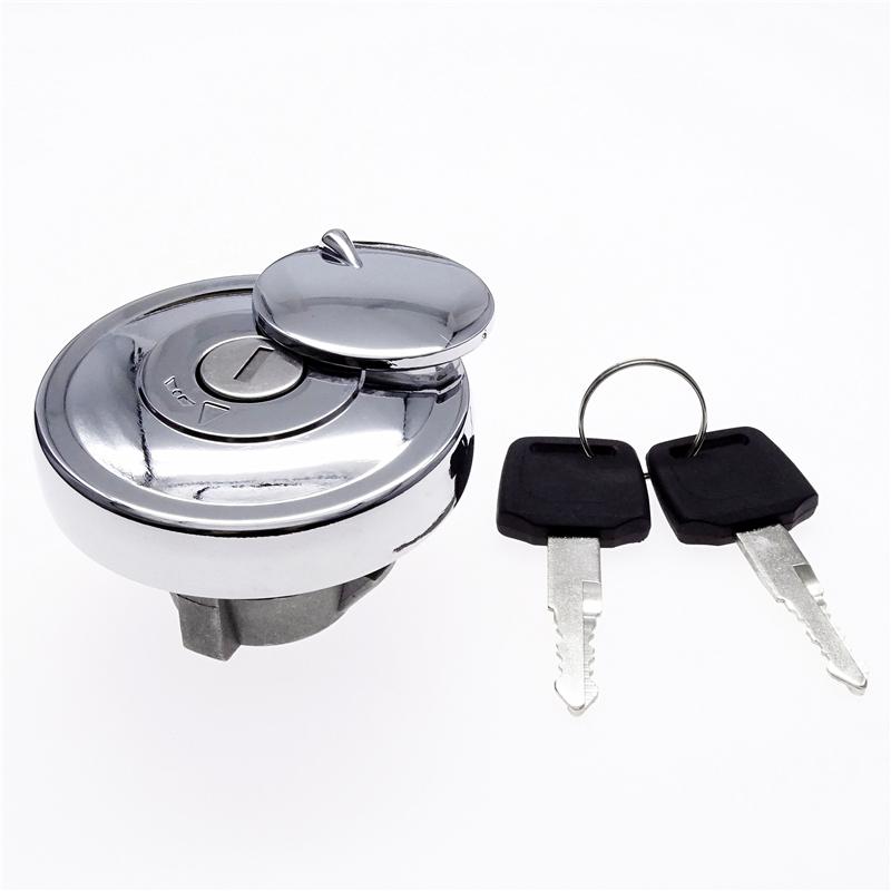 Motorcycle Fuel Tank Cap Locks With Keys Aluminium Protection Cover For Chinese Scooter GY6 4Stroke 139QMB Taotao Kazuma Znen
