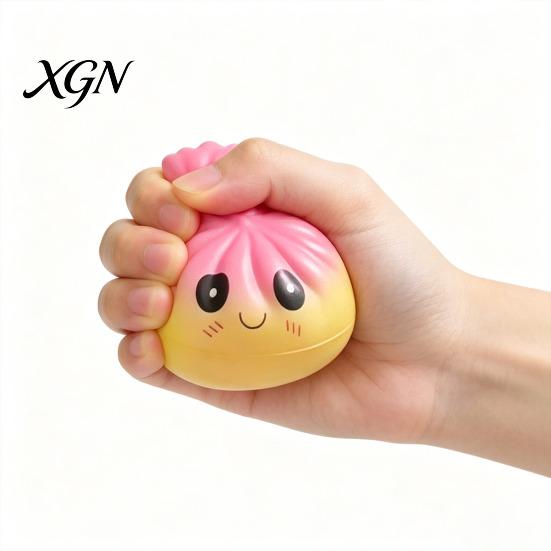 Reusable Stress Ball Squeeze Toy Soft TPR Relief Slow Recovery Fidget Hand Exercise Durable Anxiety Handheld Size for Adults And