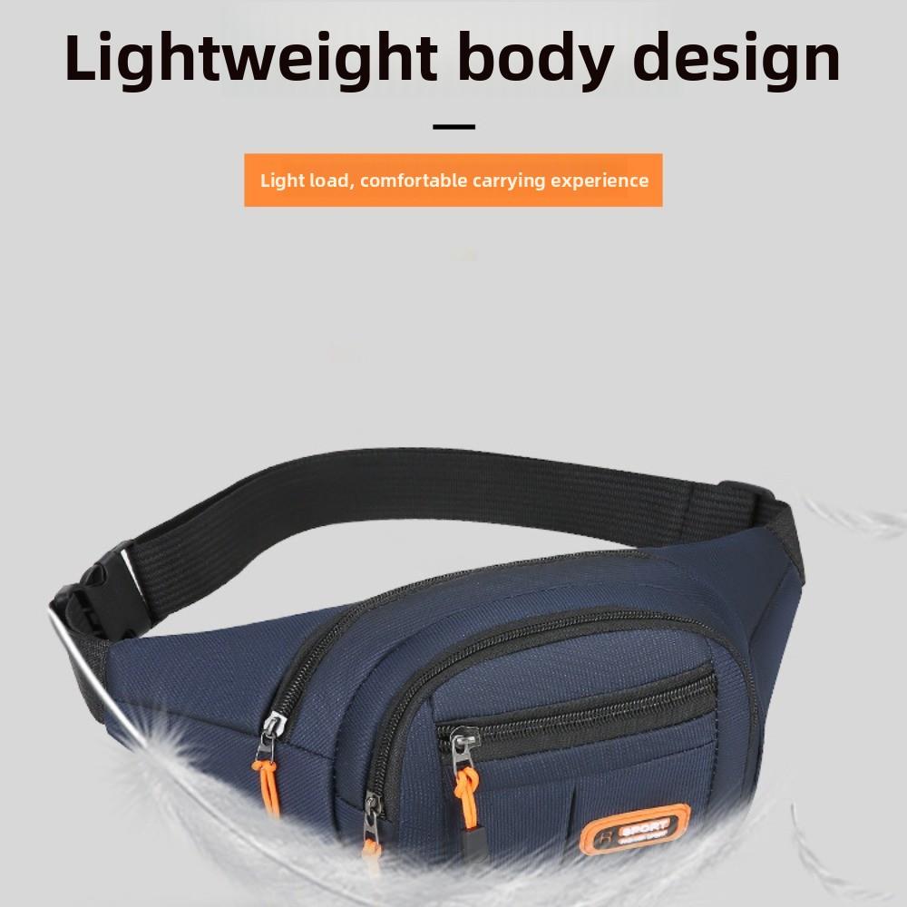 Wear-resistant Men Chest Bag Waterproof Sports Walking Bag Mobile Waist Bag Motorcycle