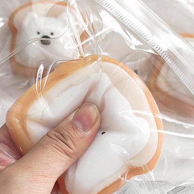 Dog Toast Squeeze Toy Stress Anxiety Relief Cartoon Sheep Puppy Cat Paw Bread Sensory Fidget Toy Decompression Gadgets