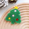 Christmas Brooch Embroidery Anti-rust Portable New Year Creative Decorate Long Lasting Cartoon Santa Claus