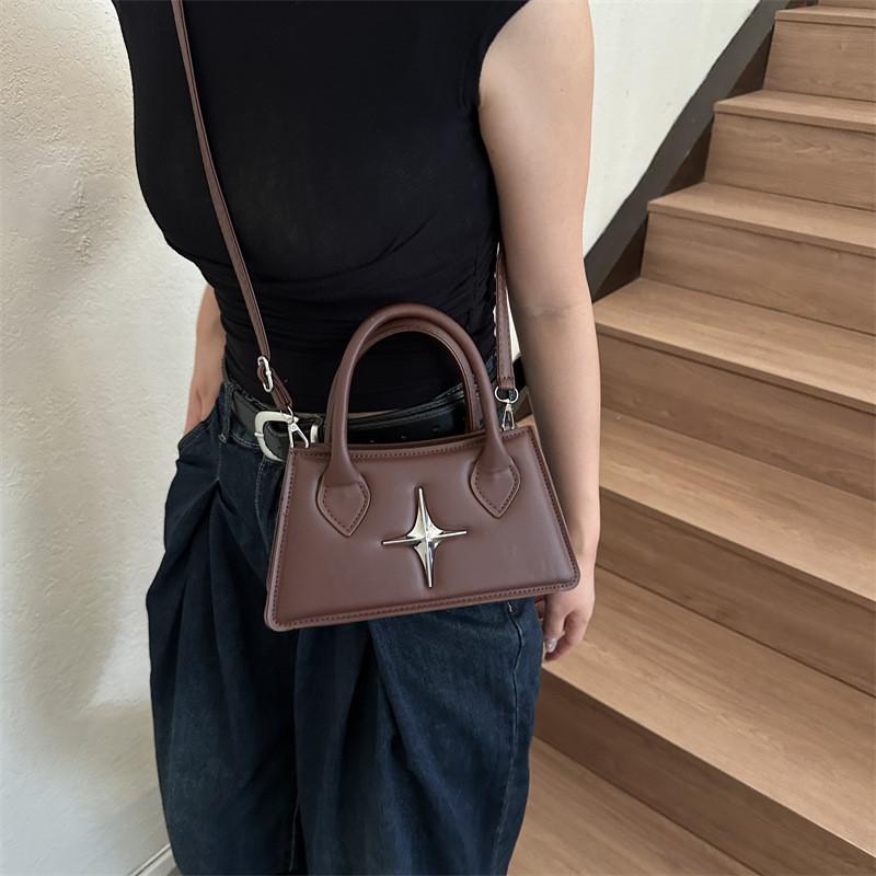 Trendy Street Style Small Square Bag Unique Retro Shoulder Bag For Daily Use