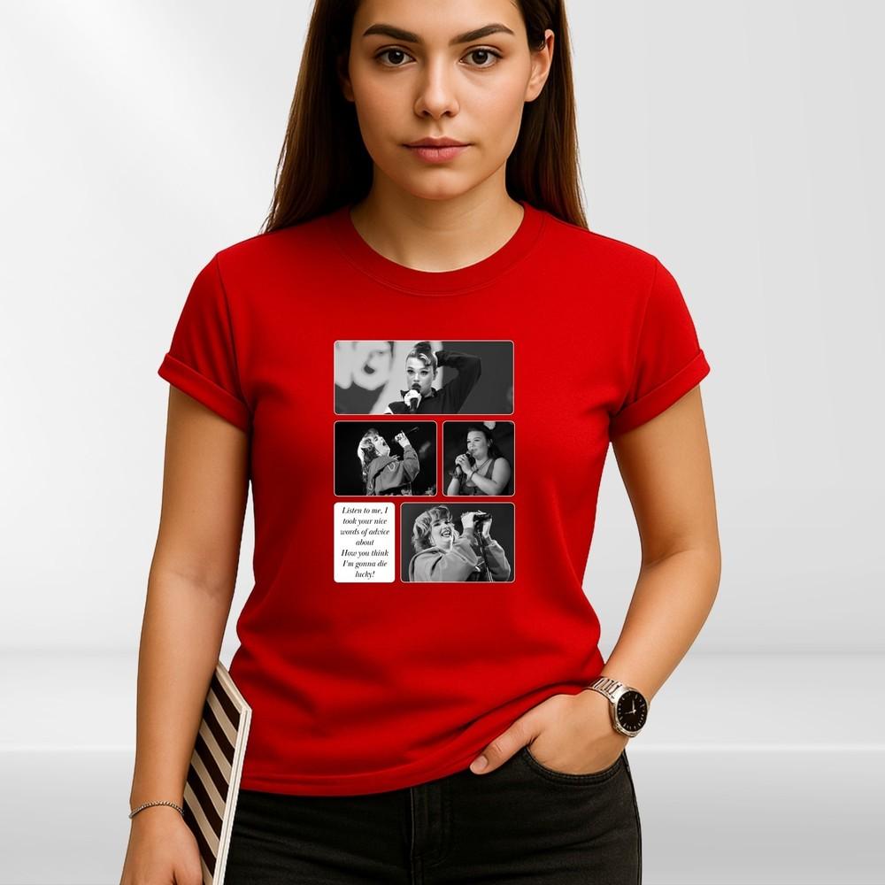Unisex Music Graphic Tee Singer Inspired Design Casual Streetwear S