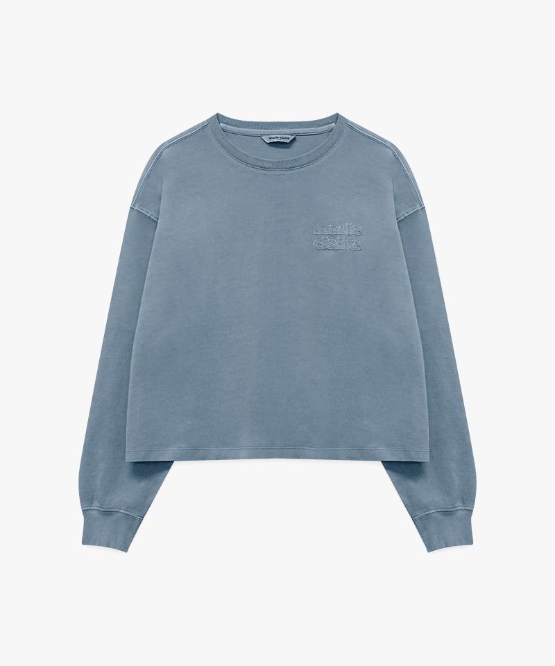 MARIE CLAIRE Logo Patch Pigment Long Sleeve (Magals04Mbl)