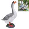 Gänse Gartenstatue   Niedliche Harz-Gans Skulptur für Blumenbeet Brunnen Balkon Hof