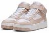 Buty Damskie Puma Carina Street Mid R.37,5 Białe Wysokie Skórzane Sneakersy