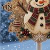 Weihnachts Bastelsets für Erwachsene Perlmutt Malerei Sonnenfänger Kunst-Set, Acryl Schneeflockenform Brett Dekorative Edelstein Schmucksteine Sets mit