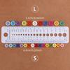 200Pcs Round Buttons Mixed Color Set For Crafts Sewing Diy Manual Button Painting Diy Handmade Ornament Buttons 9/11Mm - 4 Holes