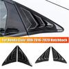 For Honda Civic 10th Gen 2016- Hatchback Rear Window Louver Shutter Cover Side Vent Trim Windshield Cover Car Accessories