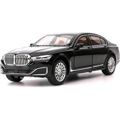1/24 Legierung BMW M760Li Spielzeugauto, 6-türiges geöffnetes Modellauto mit Ton und Licht, Geschenkkollektion für Kinder