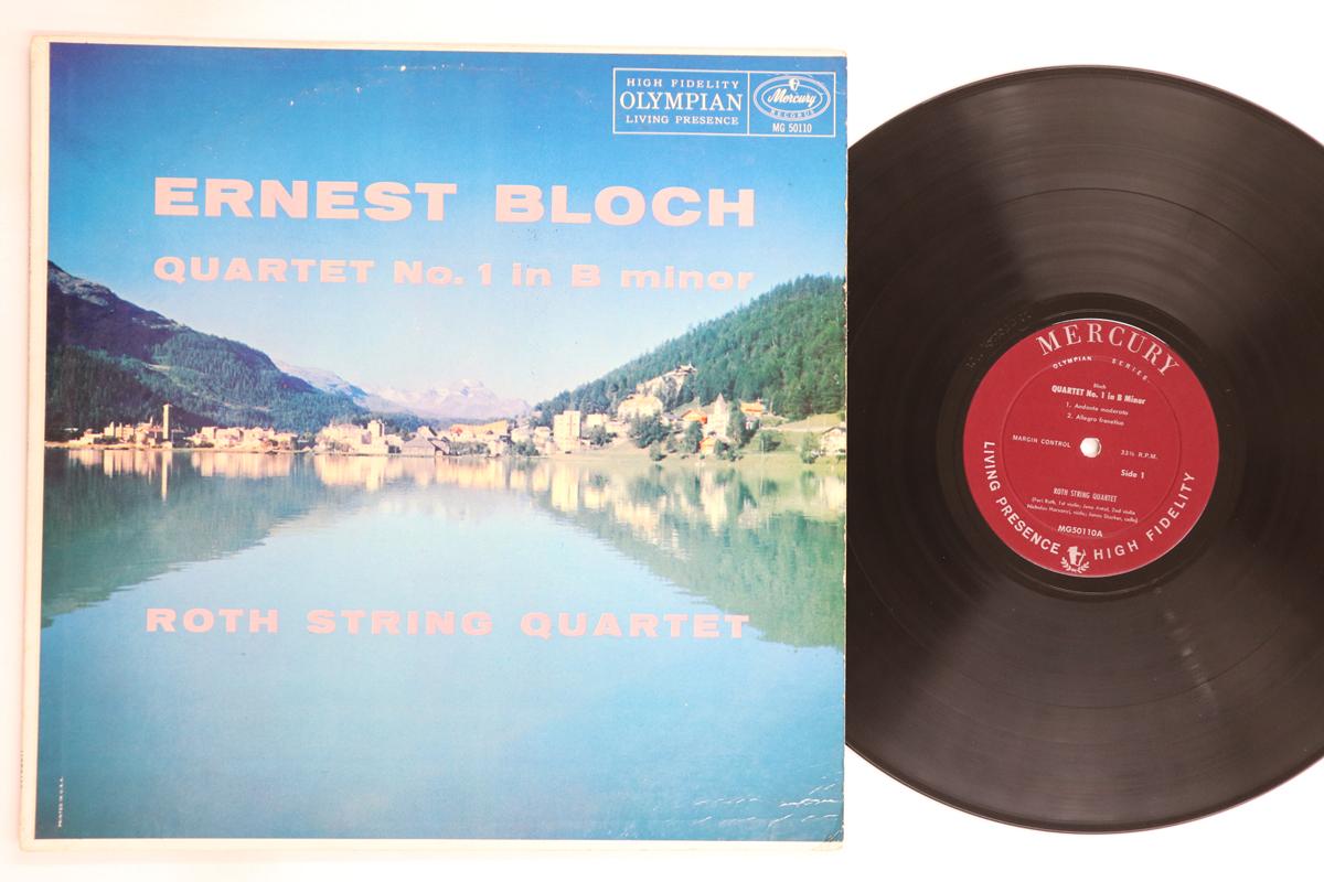 

LP Record ROTH STRING QUARTET - Bloch Quartet No1 In B Minor MG50110 MERCURY 1956 US Classical Used