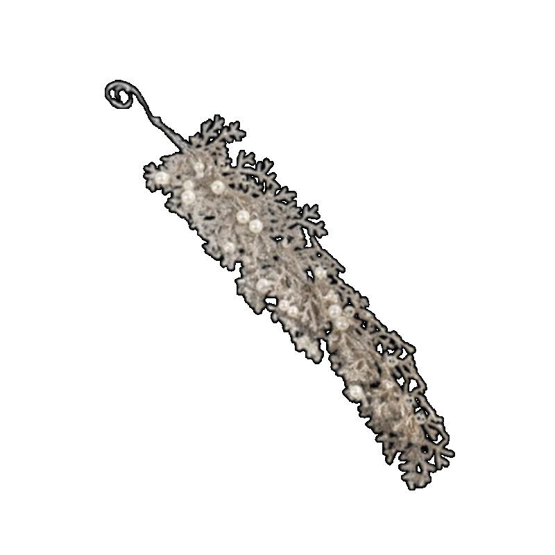 Christmas Artificial Christmas Glitter Branches DIY Realistic Simulated Christmas Cypress Leaves Elegant Handmade