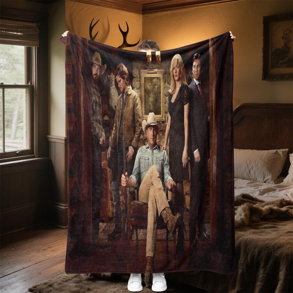 Yellowstone: Western Conflict Plüschdecke Weich Bequem Ganzjahresdecke Sofa Büro Nickerchen Decke Outdoor Reise Überwurf Perfektes Geschenk