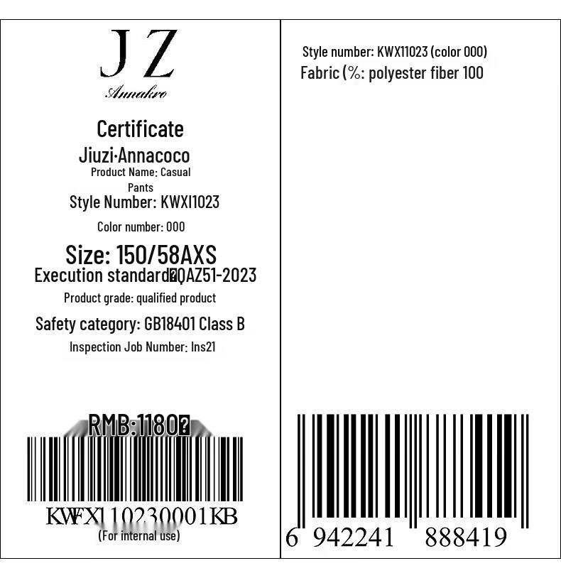 JUZUI ANNACA Women's Elegant Slim Flared Trousers