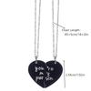 Stainless Steel Heart-Shaped Couple Necklace You Are My Person Necklace