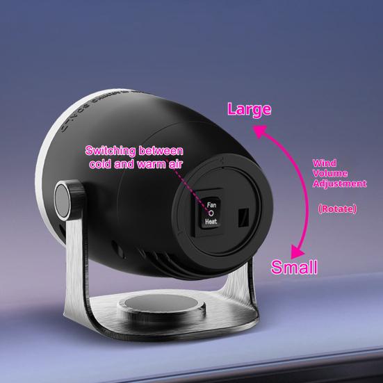 12V/24V Car Heater And Defroster 2-in-1 Portable Air Heater for Windshield Demisting Fast Heating Car Defrosting Fan with Dual Power Setting