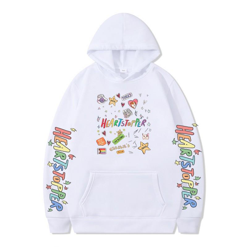 Heartstopper Nick & Charlie English Drama Loose Hoodie Sweatshirt - Autumn/Winter Collection
