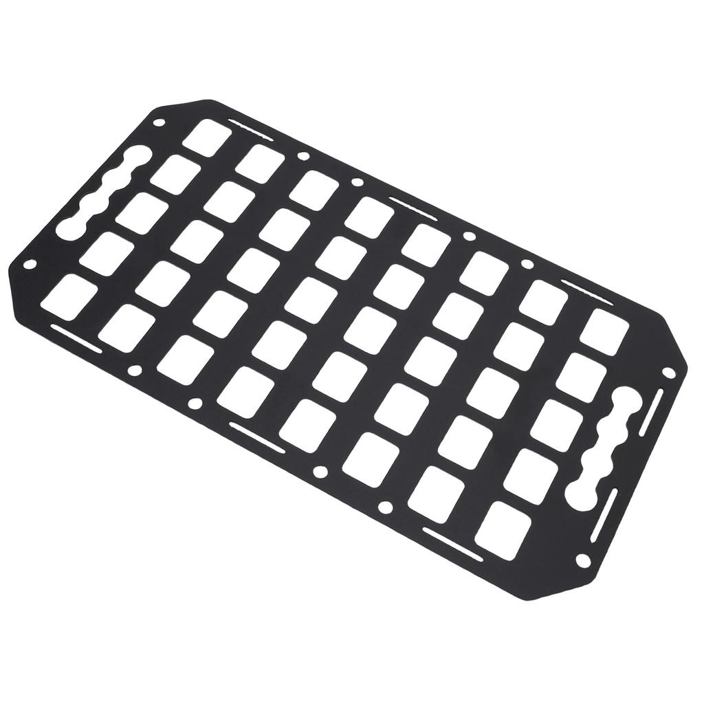 Truck Bed Molle Panel 16.61x8.86x0.08in Easy To Remove Aluminum L Track Molle Panel Organizer for Cars SUVs Pickup Van