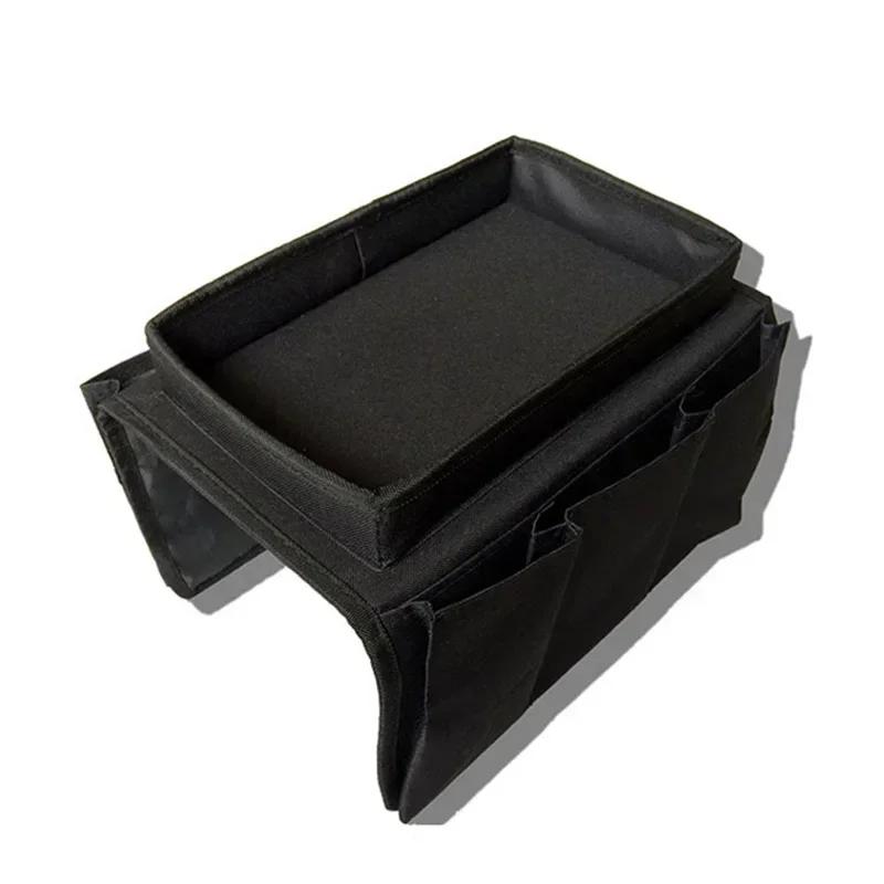 4 Pockets Storage Bag Sofa Handrail Tray Table Mat Couch Arm Rest Organizer Couch Table Top Holder Remote Control Organizer Bag