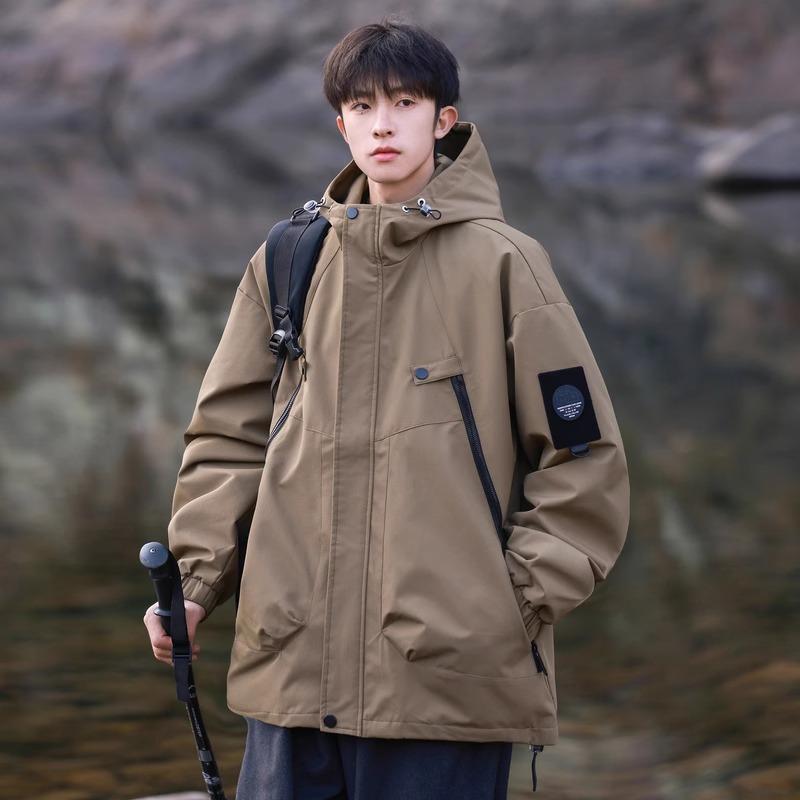 

Куртка Shock-up Мужская Весна и Осень Новая Уличная Водонепроницаемая Альпинистская Американская Функциональная Рабочая Куртка 3XL