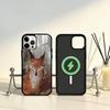 Cute Fox Cartoon Phone Case For iPhone17,16,15,14,13,12,11 Plus,Pro Max Magnetic For Magsafe Wireless Charging