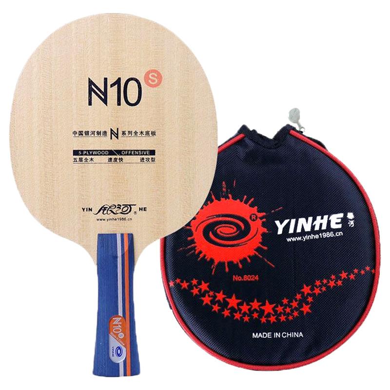 Raquette de Tennis de Table YINHE N10S 5 Bois Niveau Entrée Raquette Ping Pong Légère Base Pingpong pour Débutants