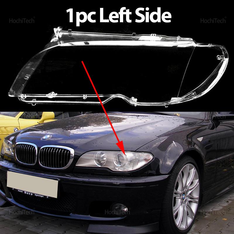 For BMW E46 2 Door Coupe LCI 2004 2005 2006 2007 Headlight Cover Car Headlamp Lens Glass Replacement Front Lamp Shade Auto Shell