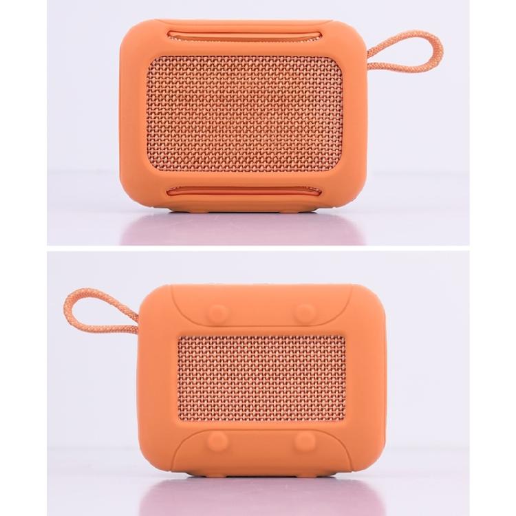 Thin Silicone Shell for Go5 Outdoor Speaker AntiScratch Case Soft Housing Sleeve Strap Hole for Attaching to Backpacks