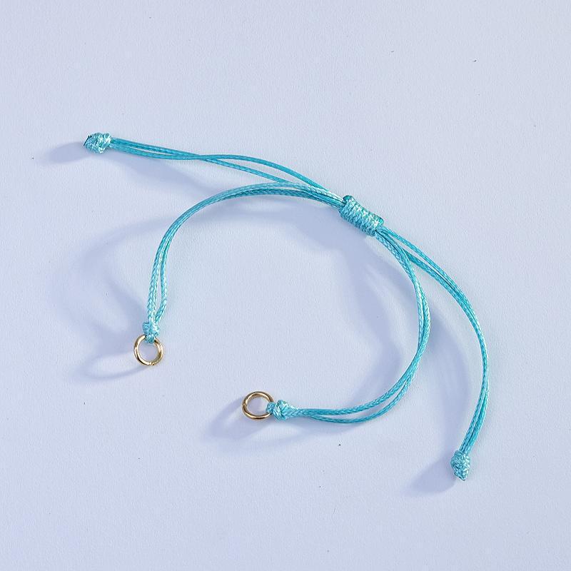 Wax rope woven bracelet DIY accessories Male and female couples adjustable work in progress Weaving bracelet accessories