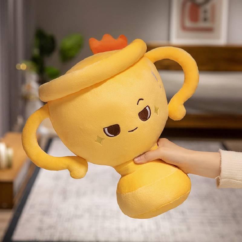 Creative Plush Trophy Pillow Toy For Fun School And Company Awards Unique Design