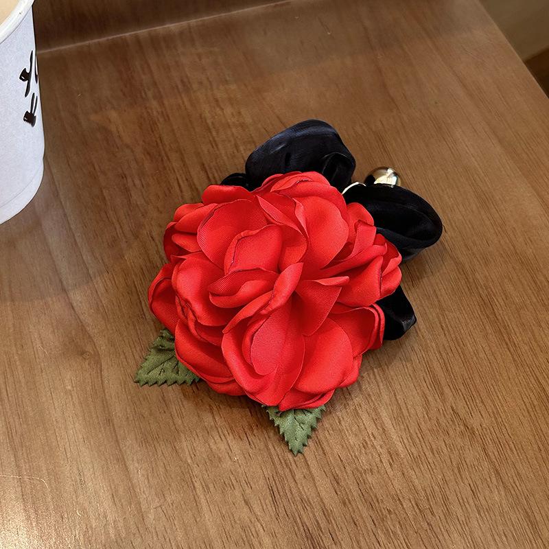 

Розовая Камелия Сатиновая Резинка - Ретро Фея Весенняя Резинка для Волос