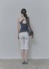 Pilse Low Capri Cargo Pants, White