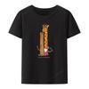 Level Up Breakfast Graphic Print Tshirt Funny Tee Roupas Masculinas Cool Camisa Blouse Casual Leisure Camisetas Streetwear Unisex