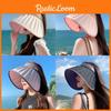 Summer Sun Hat With Large Brim And Shell Shaped Design For Women Breathable Uv Sun Protection