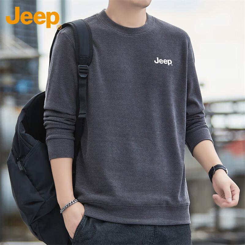 Jeep Men's Crew Neck Casual Sweatshirt