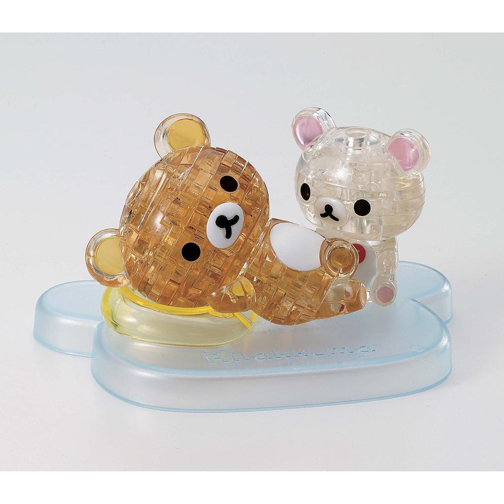 39-elementowa kryształowa układanka Rilakkuma & Korilakkuma | Urocze trójwymiarowe puzzle dla kolekcjonerów