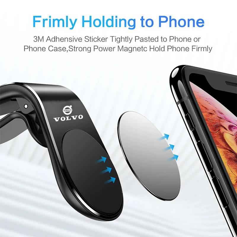 Magnetischer Auto-Handyhalter Auto-Handy-Ständer Clip-Halterung Für Volvo AWD V60 V40 XC90 S60 XC60 S90 V90 CX70 XC40 C40 C70 EX90 Rdesign