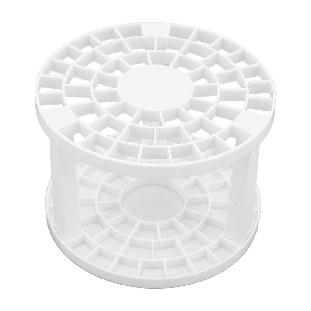 49 Holes Makeup Brush Stand Rack Large Capacity Multifunction Nail Pen Holder Stand for Home Shop Office White