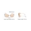 Miu Miu Logo Embossed Irregular Shape Sunglasses Women sunglasses Gold SMU54YMZVNFE20FC080