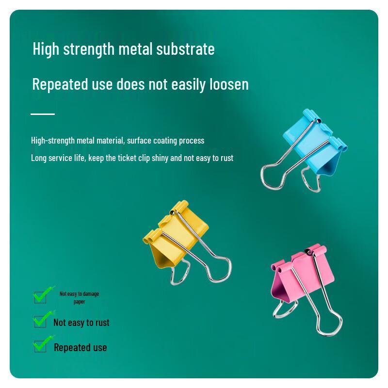 Deli 25mm Colored Binder Clips