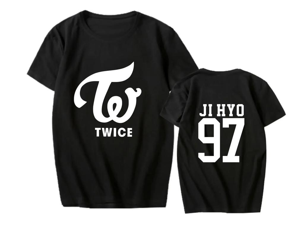 2026 TWICE Lin Nilian MOMO Zhou Tzuyu Mina Koncert Kolem Stejného Tričko s Krátkým Rukávem Trend Dámská Trička