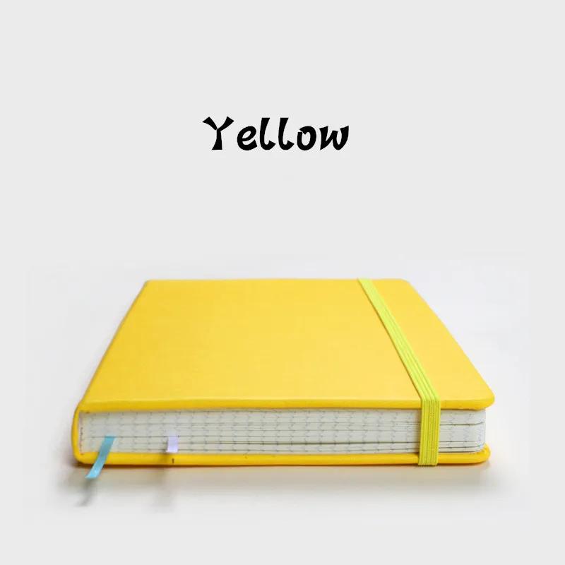

Блокнот в твердой обложке A6 Мини карманный дневник Журнал Ретро 100 листов Школьные канцелярские товары Утолщенный блок для заметок Ежедневный еженедельный планер Агенда A6 жёлтый