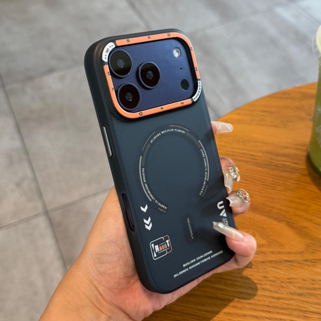 Applicable to iPhone17promax graffiti matte magnetic mobile phone case Apple 16 tide brand skin feeling all-inclusive protective case