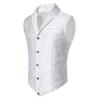 Men's Paisley Victorian Vest Steampunk Waistcoat Slim Fit Fitted Collar Formal Casual Retro Elegant Custom