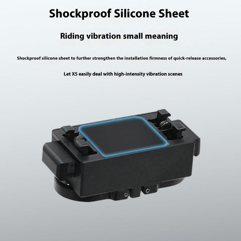 Magnetic Quick Release Adapter Mount for 360 X5 Action Camera Stable Aluminum Alloy Mounting Converter Base